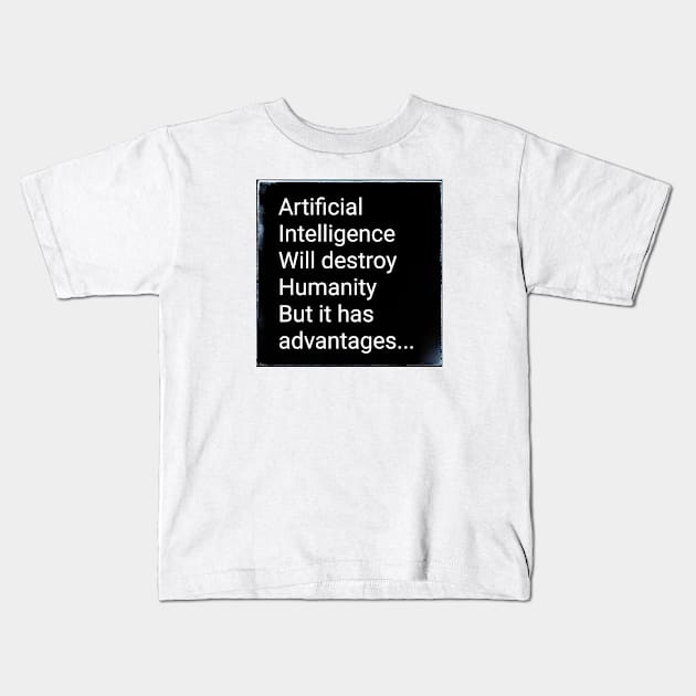 Arty Intelligence Kids T-Shirt by Borges